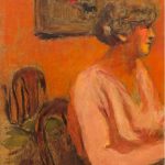 FVR - EV - huile - Lucie Hessel dans la salle à manger rue de Naples