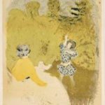 FVR-EV- litho-la petite fille au volant