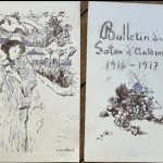 FVR EV - litho - programme salon d automne 1916 1917 deux pages