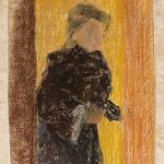 FVR - EV - pastel - Femme à la porte - vue