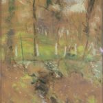 FVR-EV-pastel-paysage dans le parc des clayes