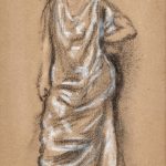 FVR - KXR - dessin - Femme au drapé
