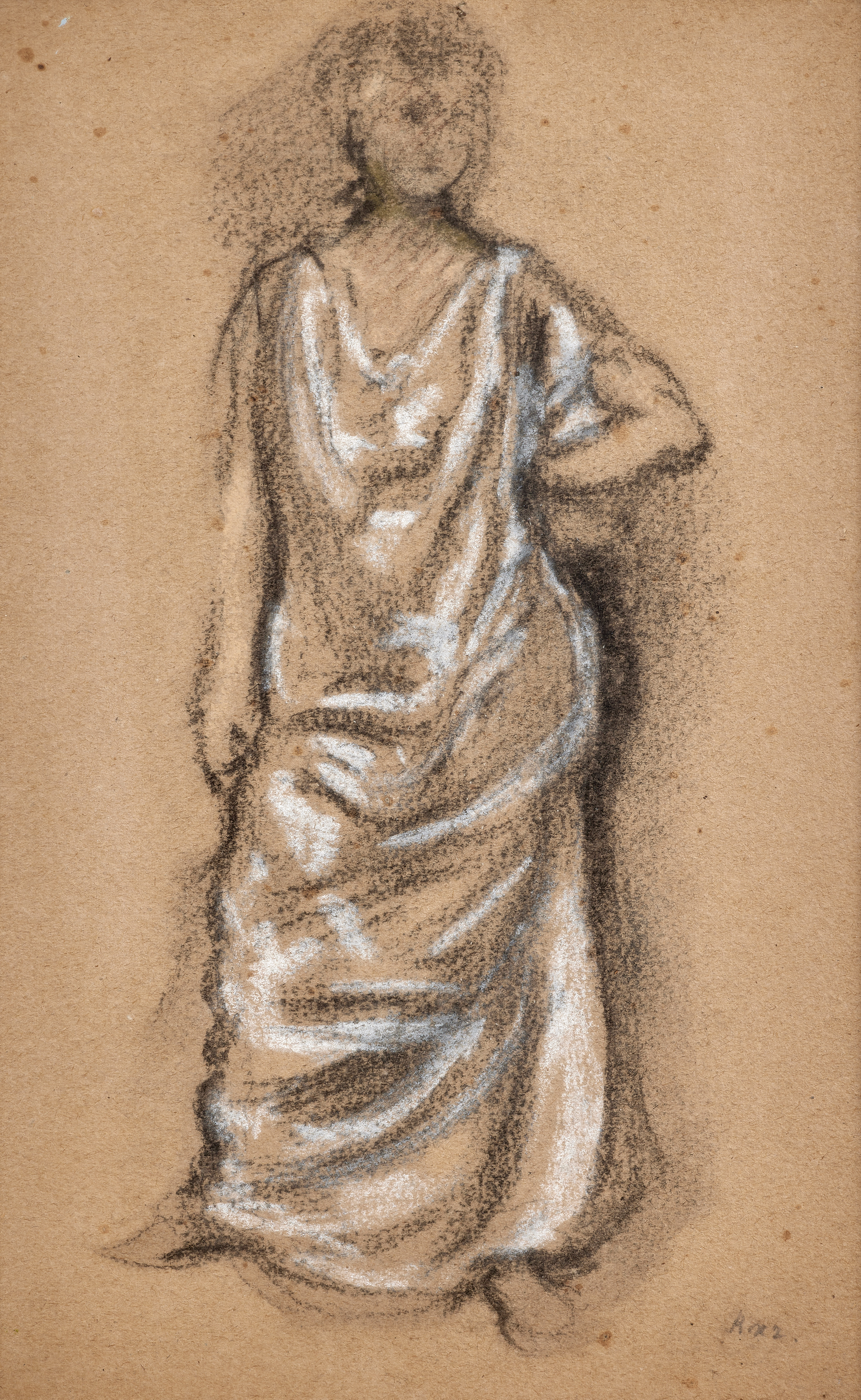 FVR - KXR - dessin - Femme au drapé