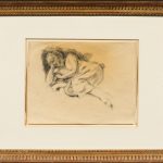 FVR - KXR - dessin - femme couchee - encadre