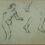 FVR KXR - dessin - femme nue marchant
