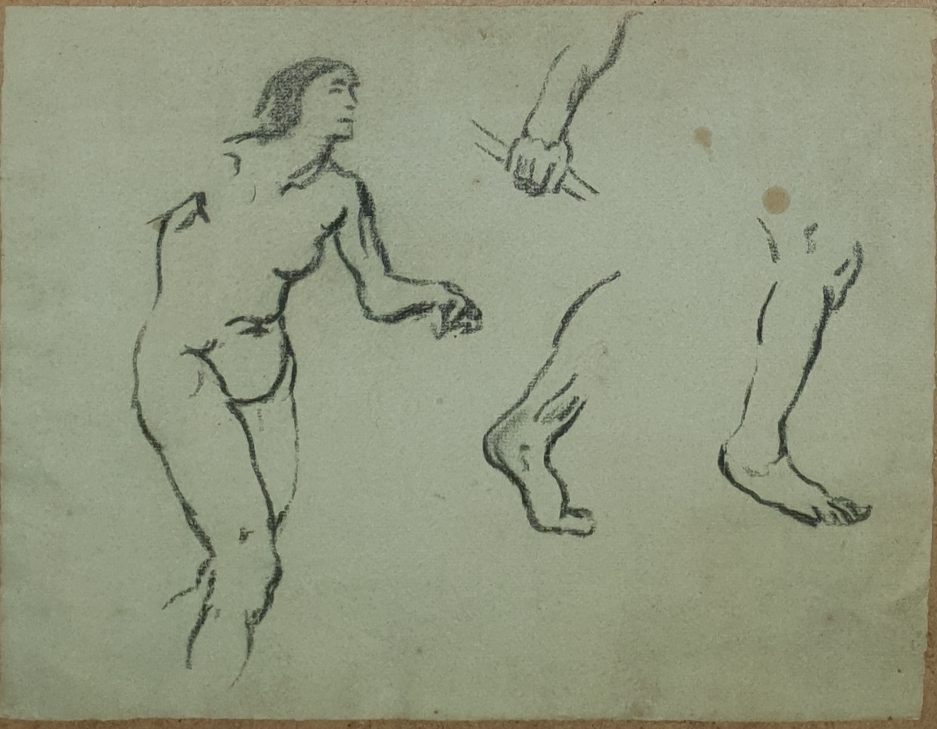 FVR KXR - dessin - femme nue marchant