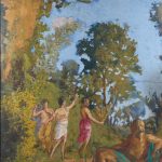 FVR - KXR - huile - Le satyre et les Bacchantes