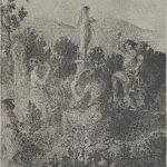 FVR KXR - litho - danseuse et musiciennes - vue