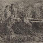 FVR KXR - litho - la mise au tombeau - la vue