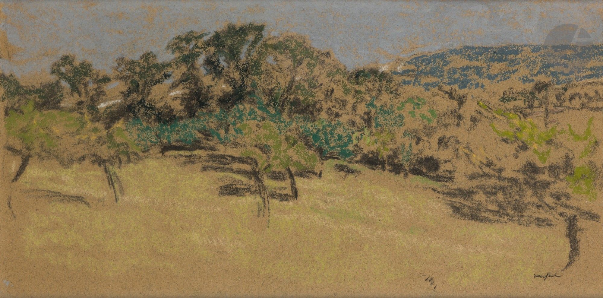 FVR KXR - pastel - Paysage en normandie