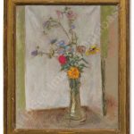 FVR-KXR-pastel- bouquet de fleurs dans un vase bulbe-encadre