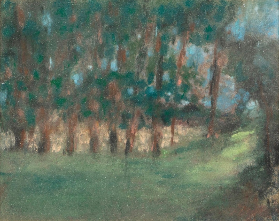 FVR - KXR - pastel - paysage arbres
