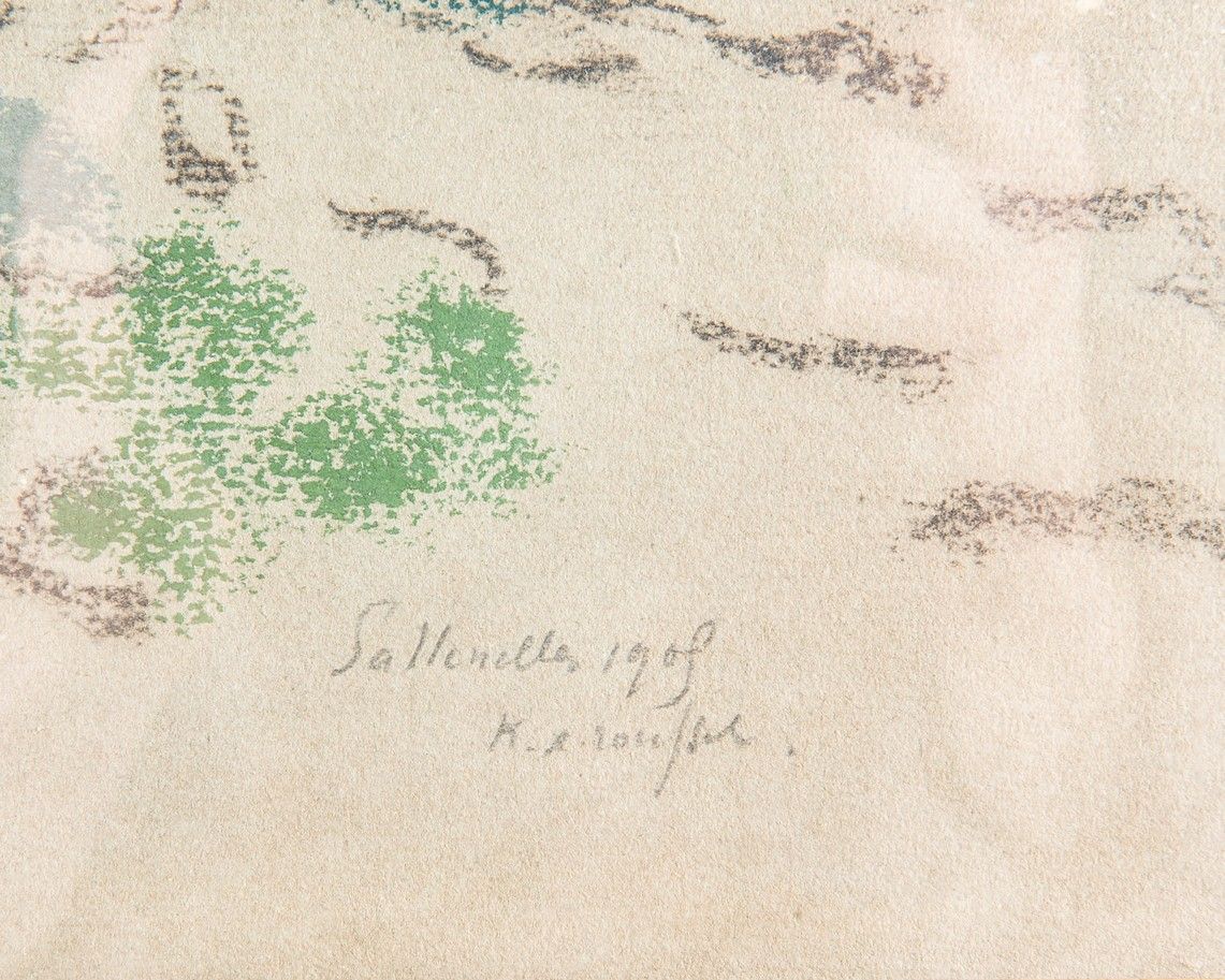 FVR - KXR - pastel - paysage de sallenelles-signature