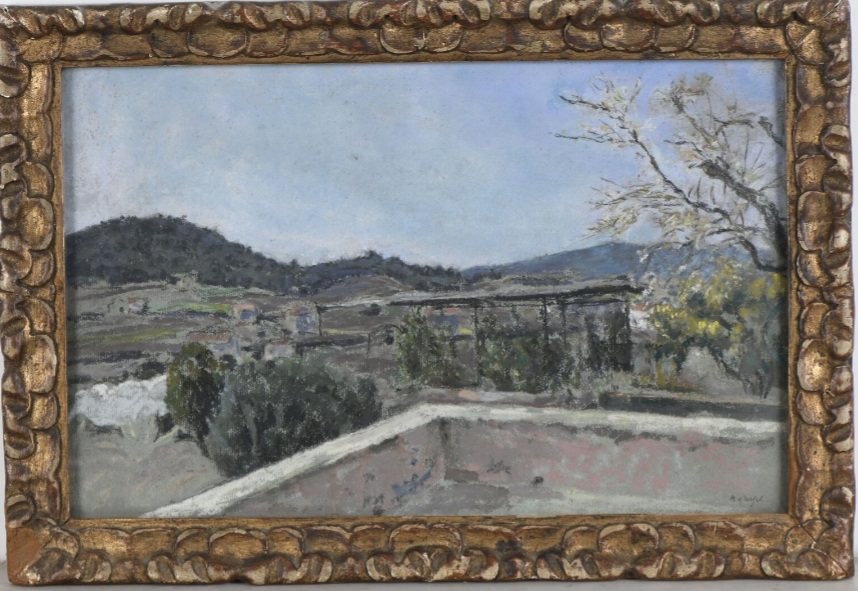 FVR - KXR - pastel - paysage - encadre