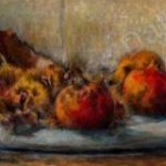 FVR PR - huile - Nature morte aux chataignes et aux grenades