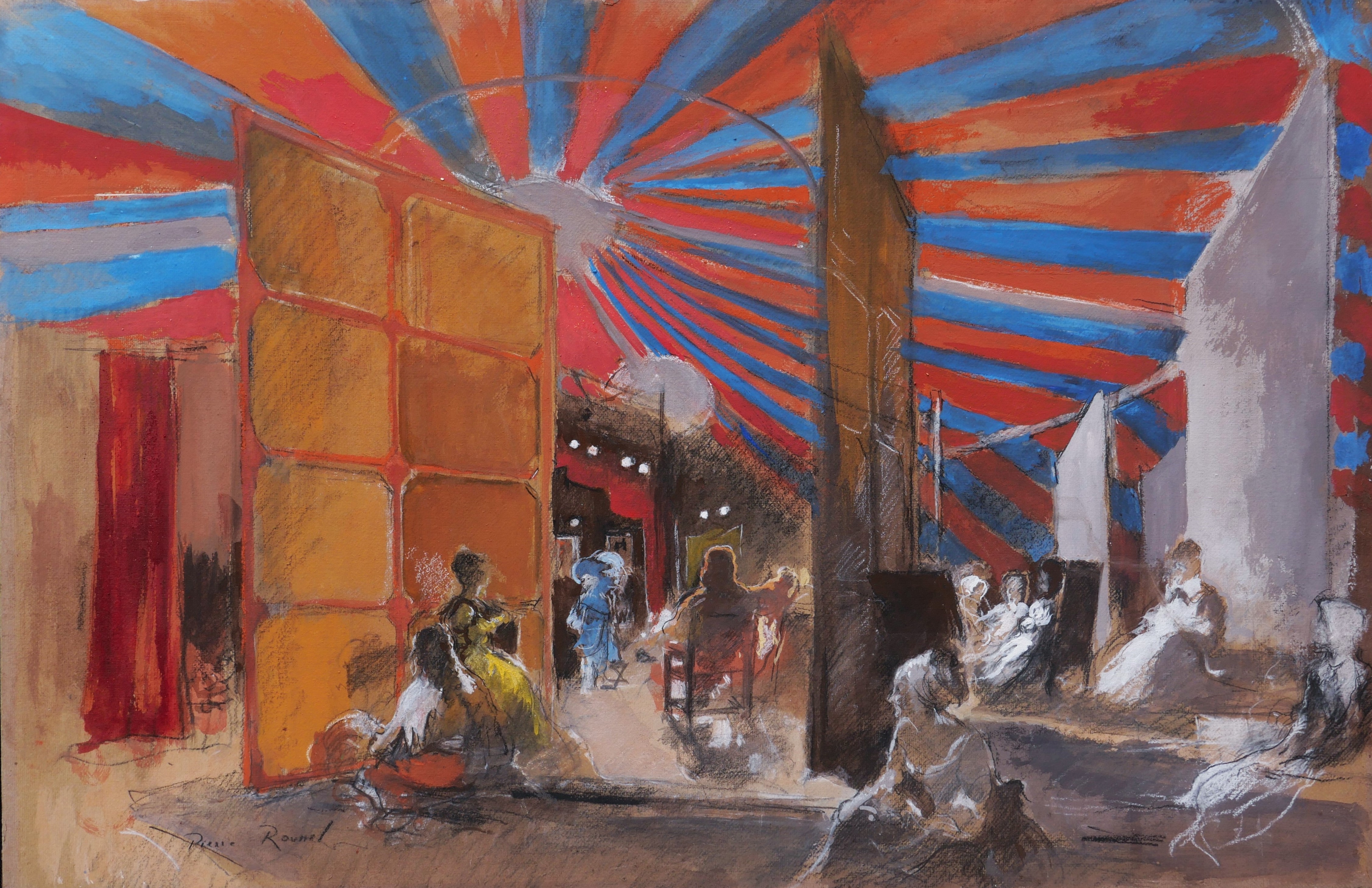 FVR - PR - pastel - sous le chapiteau