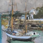 FVR EV - colle - le bateau a l ancre - detail