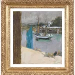 FVR EV - colle - le bateau a l ancre - encadre