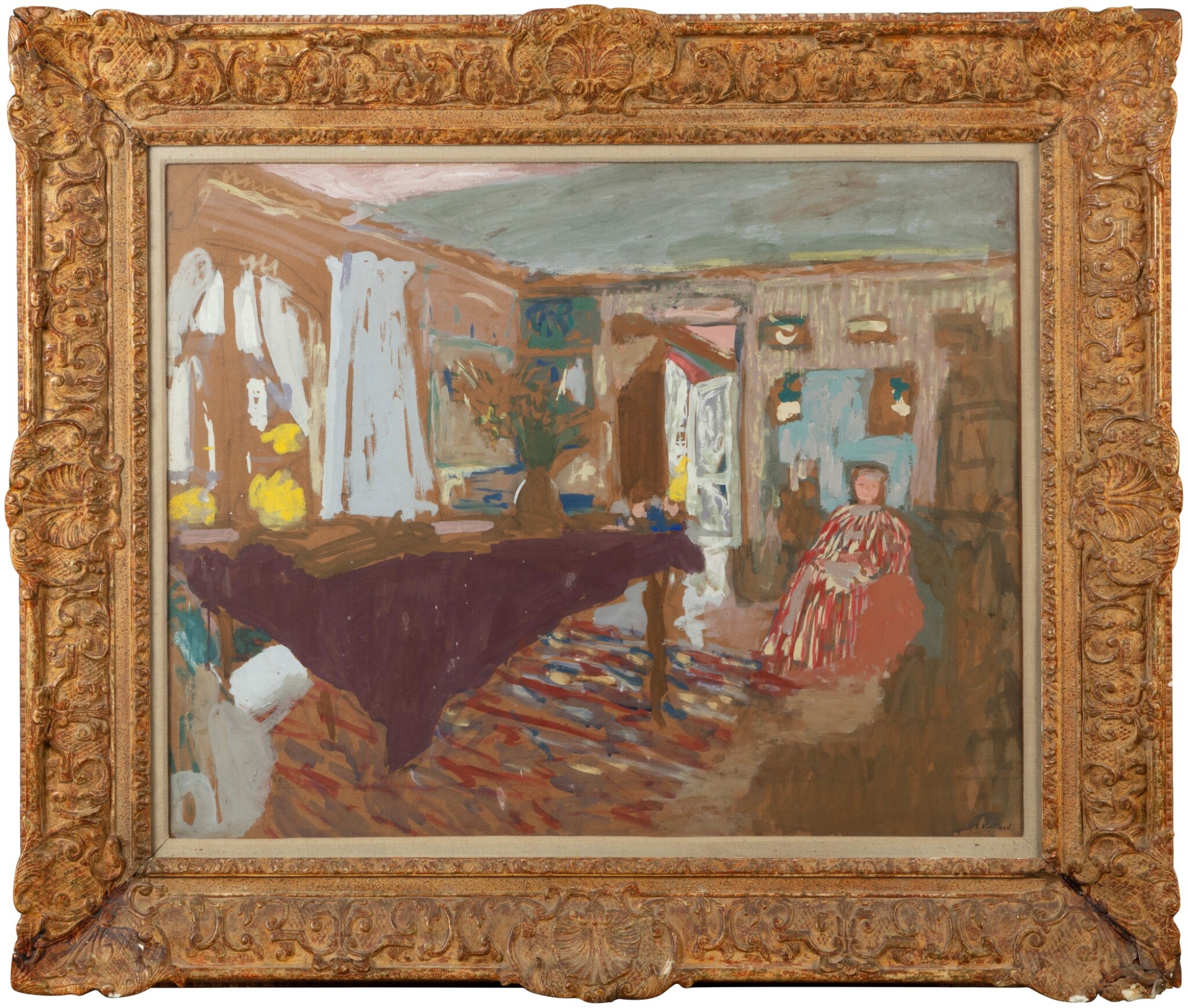 FVR EV - colle - madame-vuillard dans le salon rue de calais enca