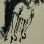 FVR EV - dessin encre - fillette debout
