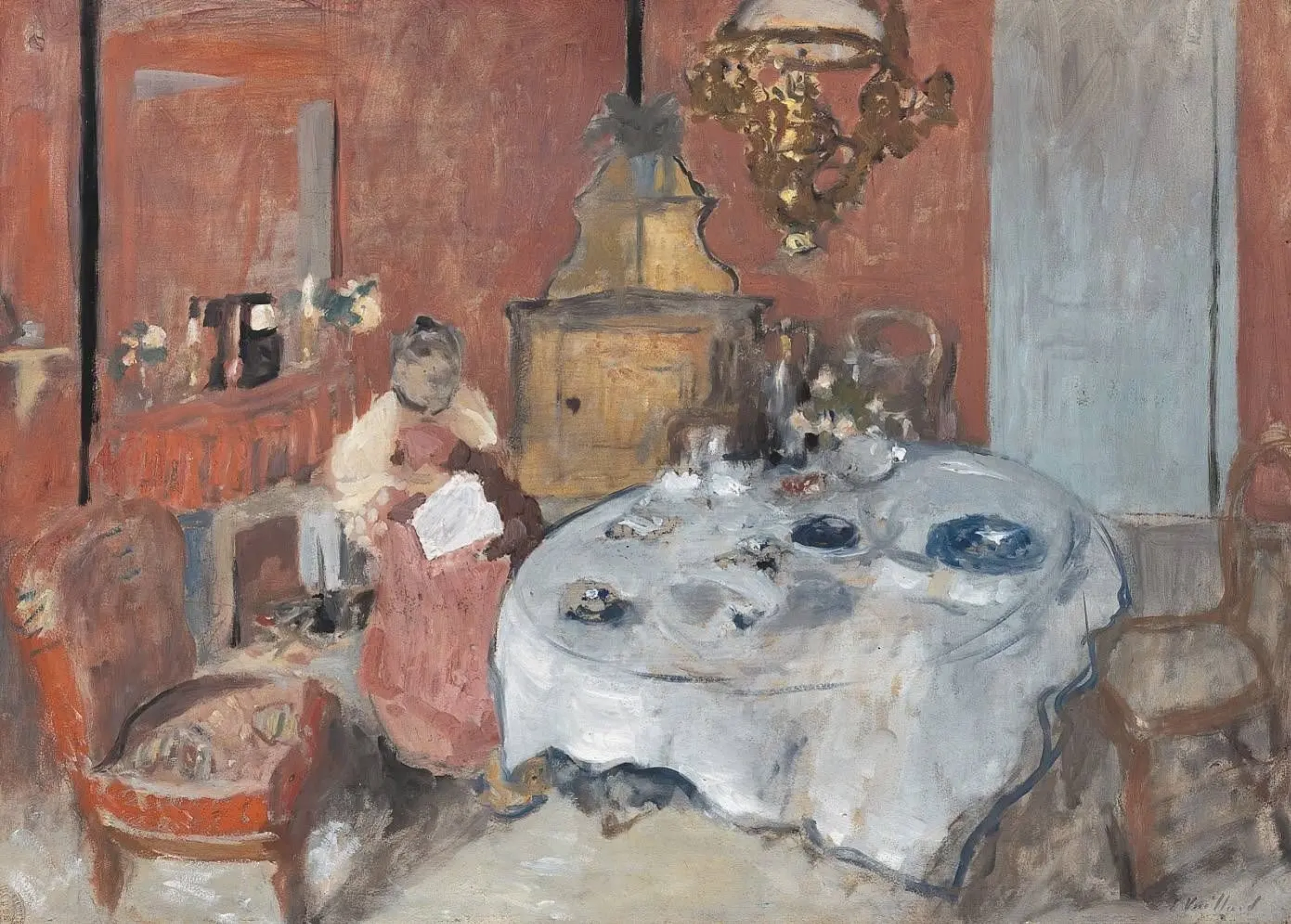 FVR EV - huile - Dans la salle à manger 1912