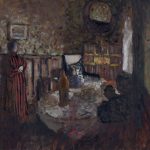 FVR - EV - huile - annette assise entre sa mere et sa grandmere