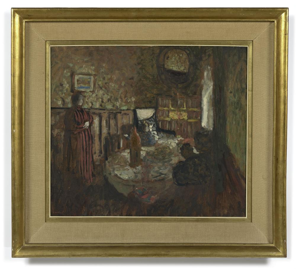 FVR - EV - huile - annette assise entre sa mere et sa grandmere encadre