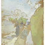FVR - EV - huile - sentier au bord de la mer a vasouy 
