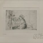 FVR - EV - litho - la femme au bouquet