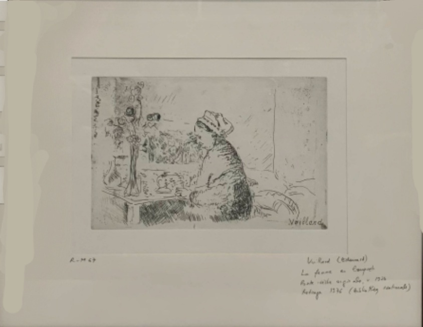 FVR - EV - litho - la femme au bouquet