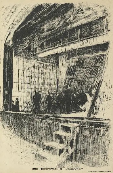 FVR EV - litho - une repetition a l oeuvre
