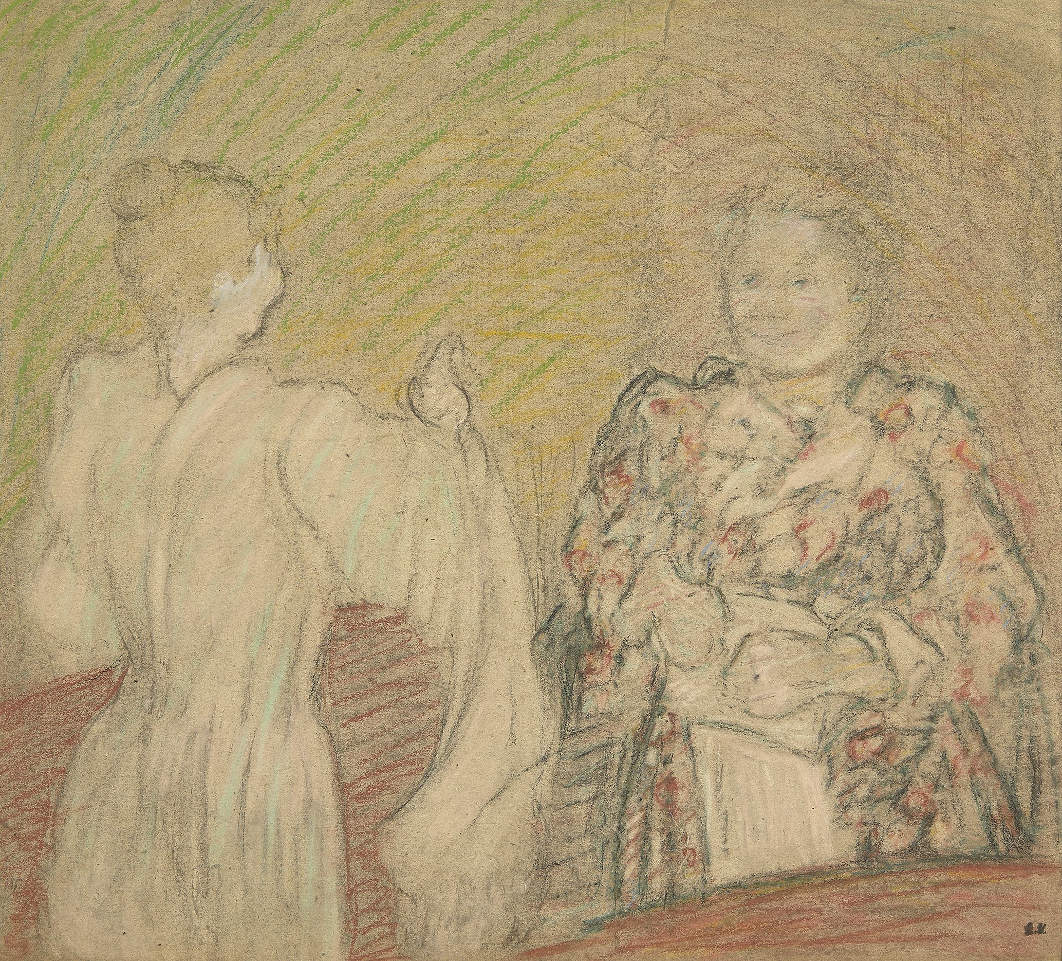 FVR - EV - mme vuillard conversant avec une jeune fille