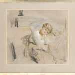 FVR - EV - pastel - le modele blond encadre