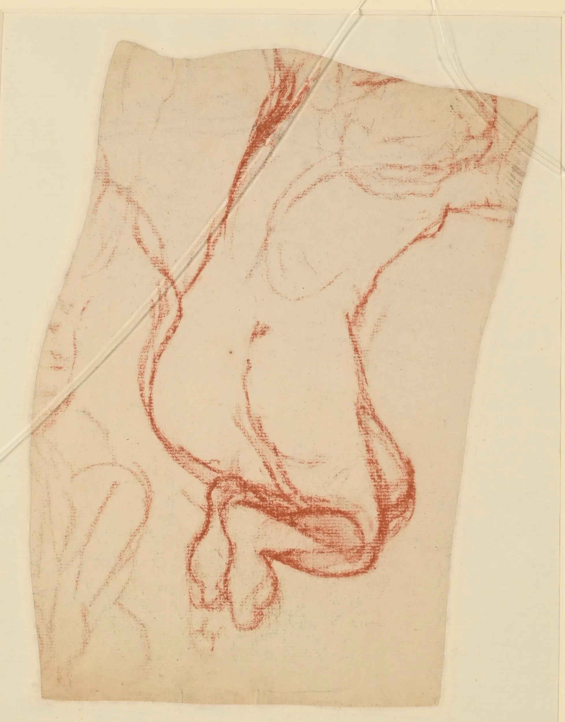 FVR EV - sanguine - etude de nu de dos, vers 1890