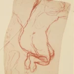 FVR EV - sanguine - etude de nu de dos, vers 1890