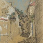 FVR KXR - pastel - ruelle de la coulette a l etang la ville