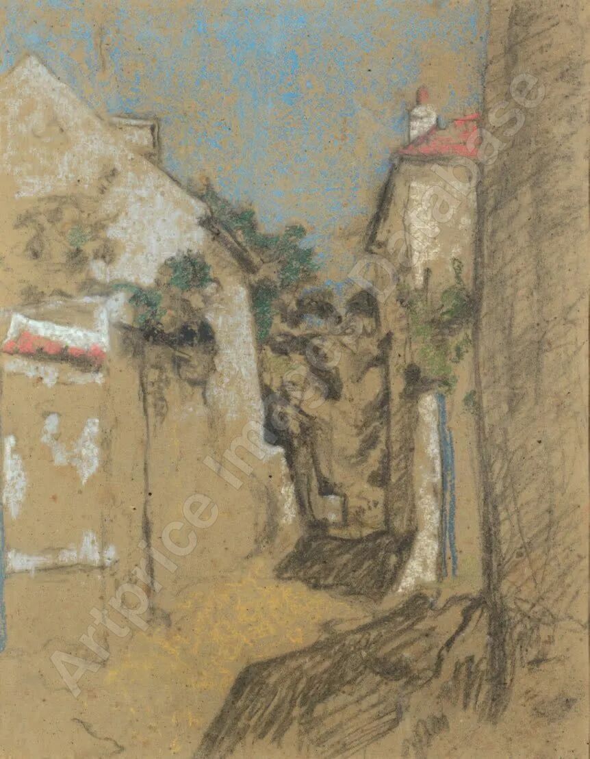 FVR KXR - pastel - ruelle de la coulette a l etang la ville