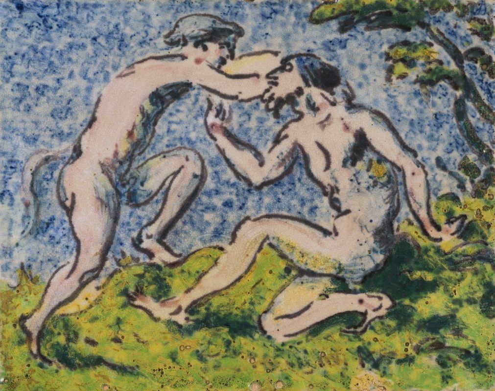 FVR - KXR - terre cuite - Deux faunes