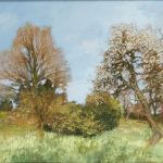 FVR - PR - huile jacannette vue du bas du jardin