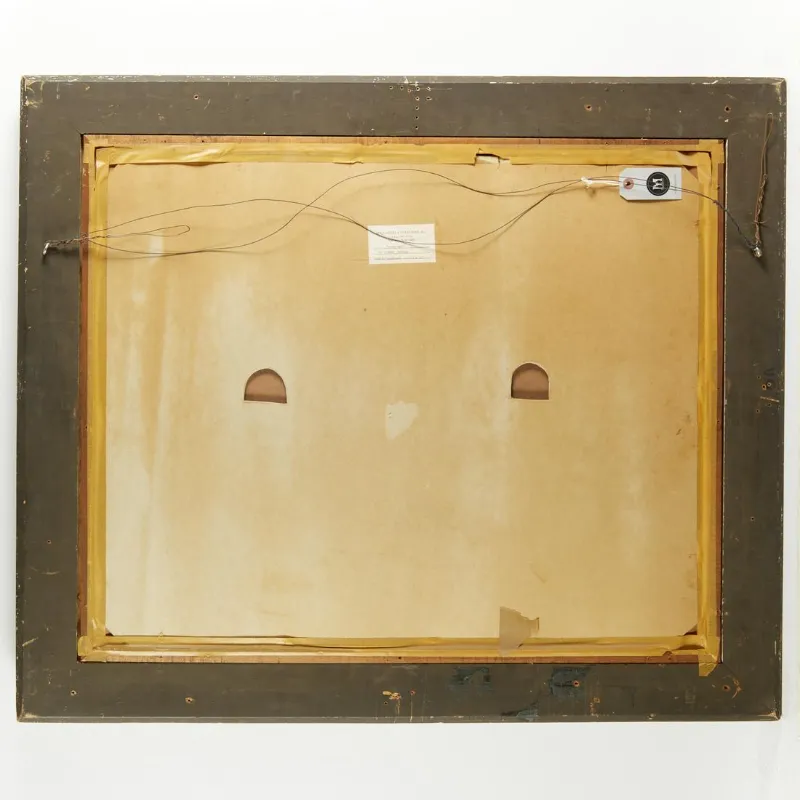 FVR - PR - huile jacannette vue du bas du jardin carton dos