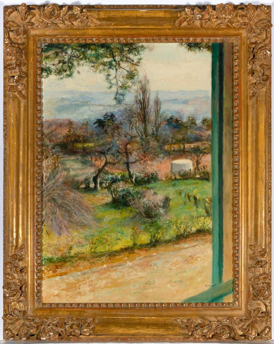 FVR PR - huile - jacannette vue fenetre 1 etage encadre