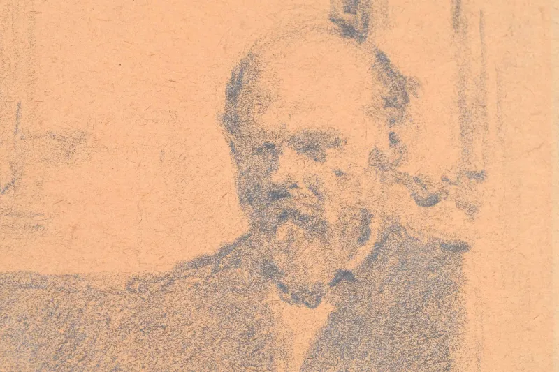 FVR KXR - dessin - autoportrait 1920 detail