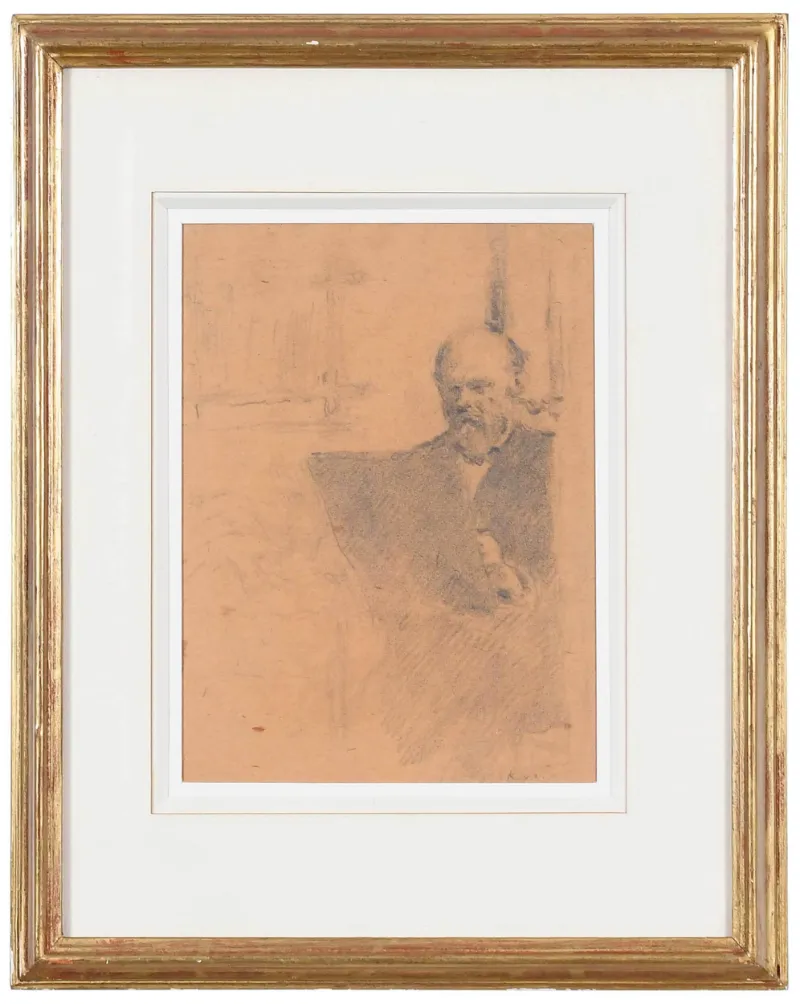 FVR KXR - dessin - autoportrait 1920 encadre