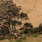 FVR - KXR - encre- paysage boise