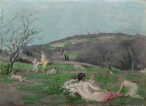 FVR KXR - huile - La fuite du nourrisson ou comment Zeus echappe a Cronos