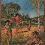 FVR KXR - huile - bacchanales l initiation a la danse
