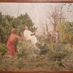 FVR - KXR - huile - fontaine de jouvence vers 1940 encadre