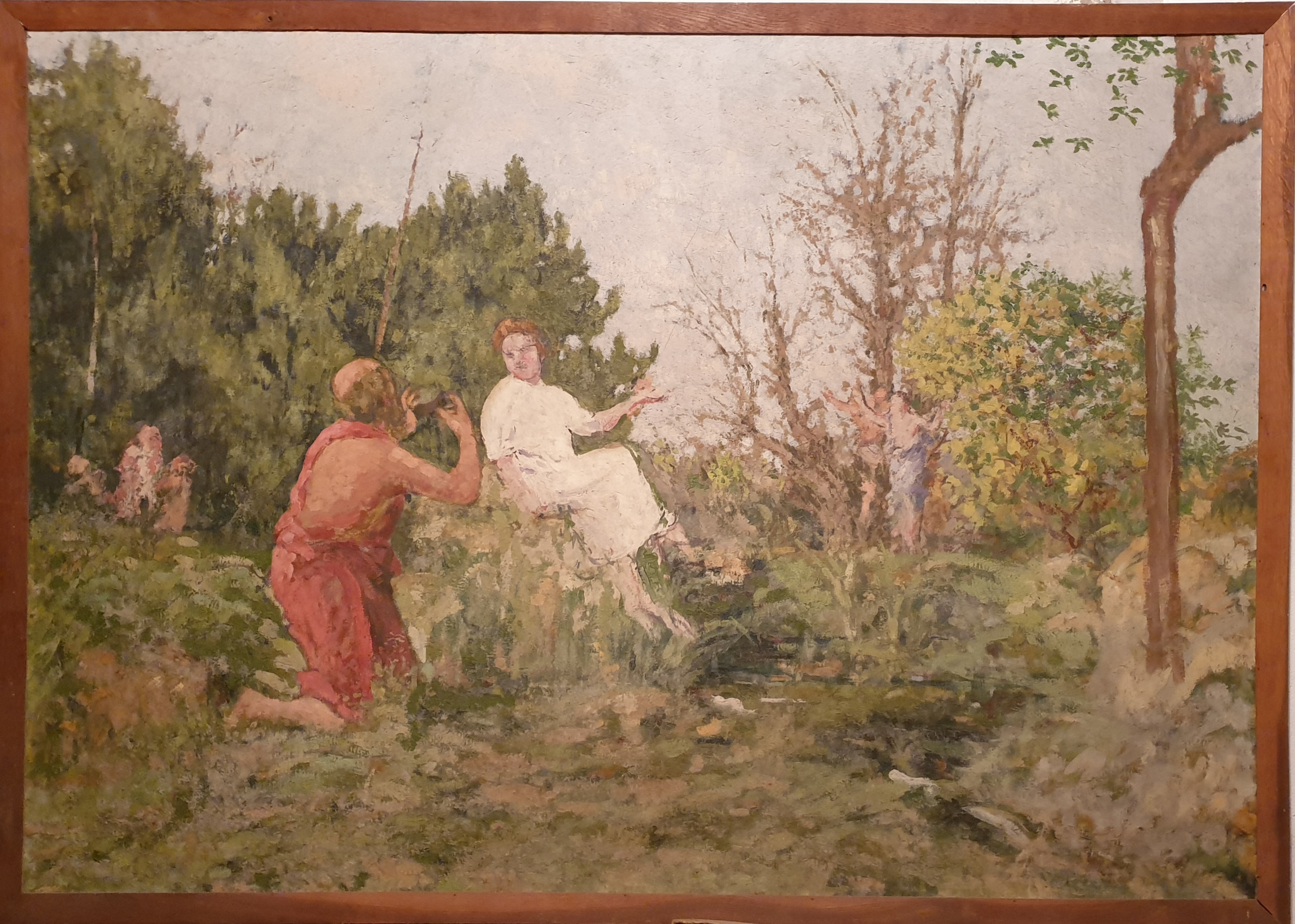 FVR - KXR - huile - fontaine de jouvence vers 1940 encadre