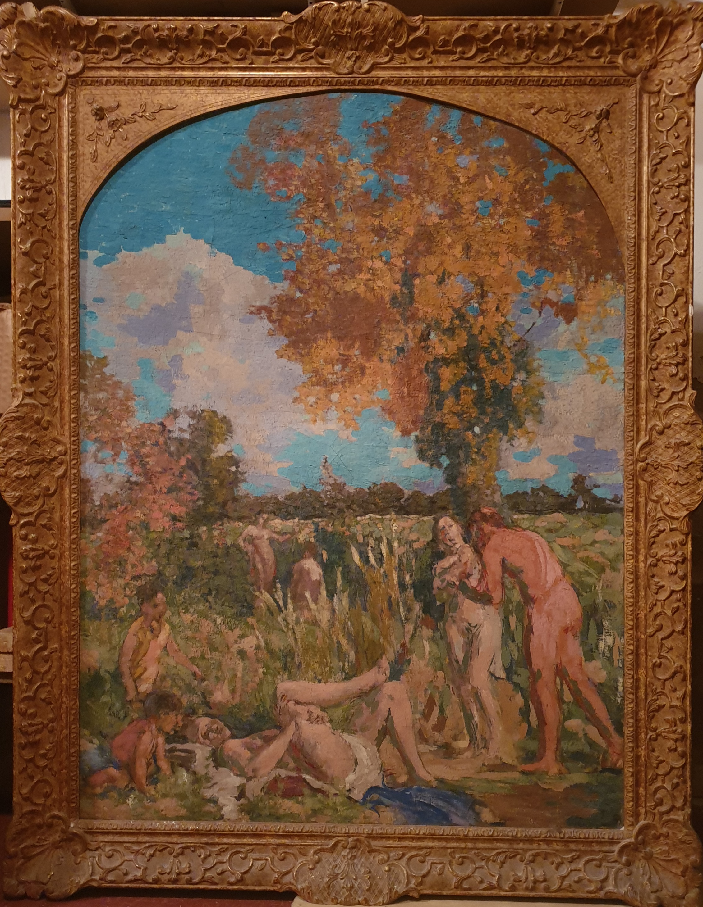 FVR - KXR - huile - l automne encadre